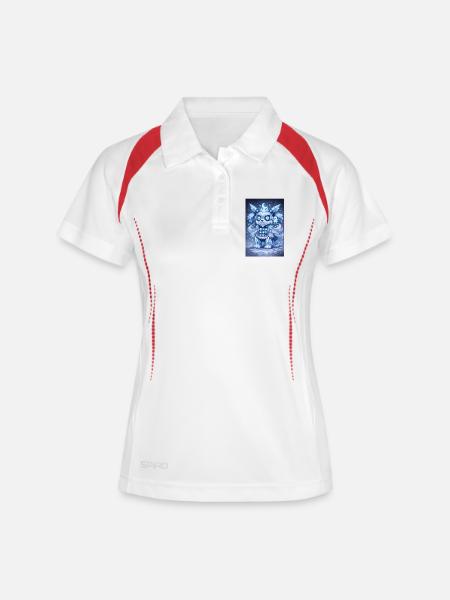 Eis-Kristall Robo-Hund - Women's Polo breathable - white/navy