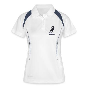 Raven print for couples ( MATCHING 2) - Women's Polo breathable - white/navy - Front