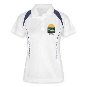Eifel Vintage Landscape | National Park Style - Women's Polo breathable - white/navy - Front
