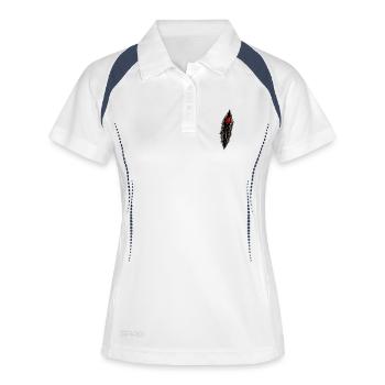 Dart in the Rift: Target Point in the Dark - Women's Polo breathable - white/navy - Front