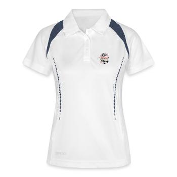 Das_Leben_ist_besser_mit_Poten - Women's Polo breathable - white/navy - Front