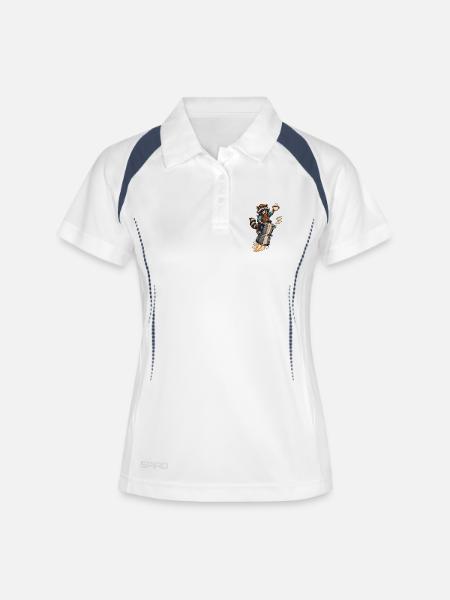 Coffee Rocket Raccoon - Women's Polo breathable - white/navy