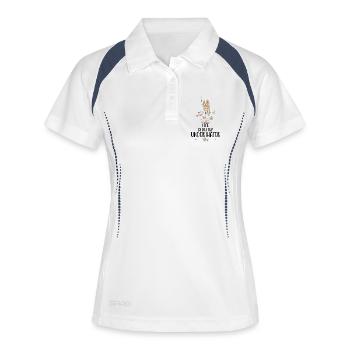 Diver - Women's Polo breathable - white/navy - Front
