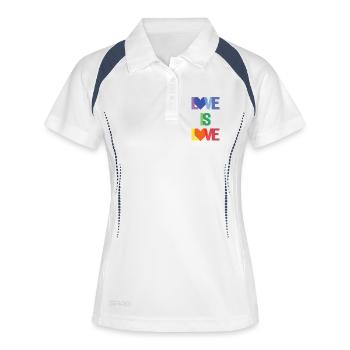 Pride Month - Love is Love - Women's Polo breathable - white/navy - Front