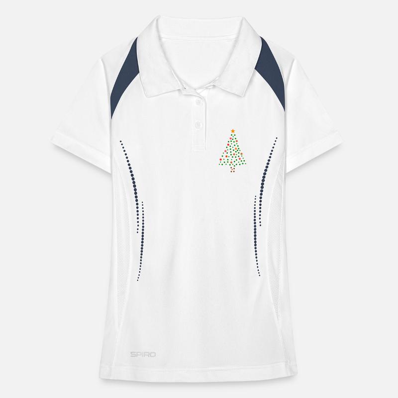 Christmas Tree - Dotted Women's Polo breathable