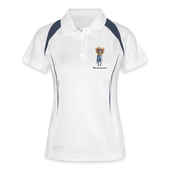 Laly Blue Cosmonaute - Women's Polo breathable - white/navy - Front