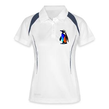 Pingouin - Polo respirant Femme - blanc/marine - Devant