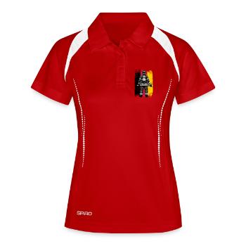 Firefighter Germany Fire Brigade Flag - Women's Polo breathable - white/navy - Front