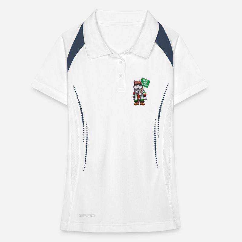 extinction_rebellion_wolf Women's Polo breathable