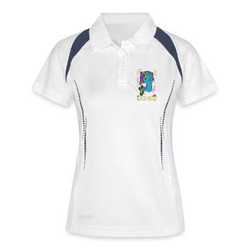 Escalade Crimp Queen Bloc Fun - Polo respirant Femme - blanc/marine - Devant