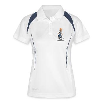 Construction Worker Bicycle Hero - Women's Polo breathable - white/navy - Front