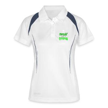 Spray and Shine Graffiti Crown - Women's Polo breathable - white/navy - Front