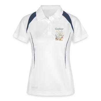 Wildflowers Mushrooms Forest Collector - Women's Polo breathable - white/navy - Front