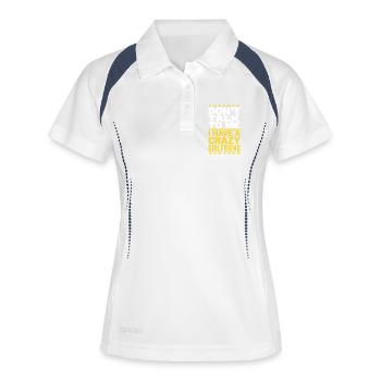 Crazy Girlfriend Forgive Couple Crazy Girlfriend - Women's Polo breathable - white/navy - Front