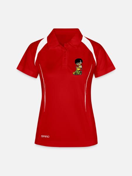 Vintage b-boy - Women's Polo breathable - white/navy