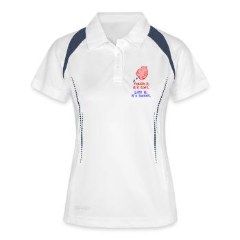 Sweets Sweet Tooth Statement Dessert Delicious - Women's Polo breathable - white/navy - Front