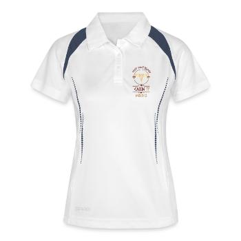 Cabin #11 in Camp Half Blood, Child of Hermes - Women's Polo breathable - white/navy - Front