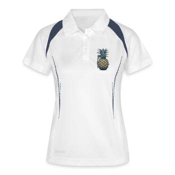 Pineapple Grenade Ring Attachments - Women's Polo breathable - white/navy - Front