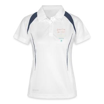 Secrétaire d’école Secrétaire d’école - Polo respirant Femme - blanc/marine - Devant