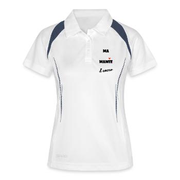 GRANNY. MAMMA. GRANDMOTHER. MOTHER'S DAY. HEART - Women's Polo breathable - white/navy - Front
