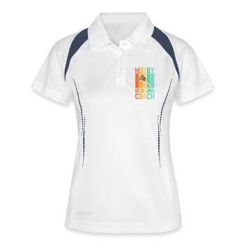 Steckenpferd Hobbyhorse Hobby Horsing - Women's Polo breathable - white/navy - Front