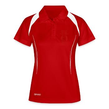 Bitte Nicht Ich Hab Lama Ruhe - Frauen Polo atmungsaktiv - Weiß/Navy - Vorne
