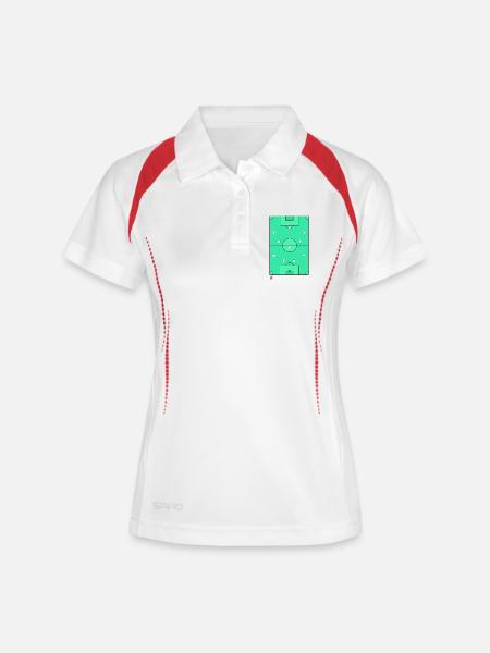 Modern 433 Football Offensive Tactics - Women's Polo breathable - white/navy