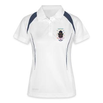 Spirituality Spiritually Protected Sacred Geometry - Women's Polo breathable - white/navy - Front