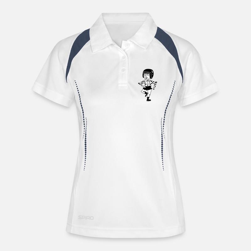 Dancing Hero - Women's Polo breathable - white/navy