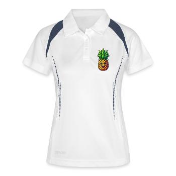 Pineapple - Women's Polo breathable - white/navy - Front