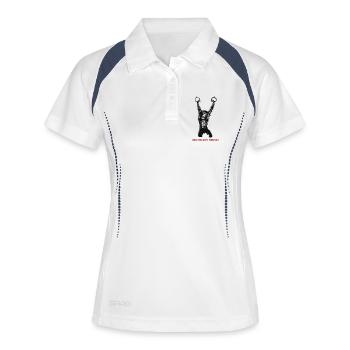 Calisthenics Evolution - Gymnastics Rings - Women's Polo breathable - white/navy - Front