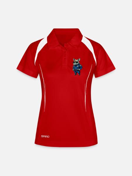 Rhinos Police / Policeman Rhino - Women's Polo breathable - white/navy