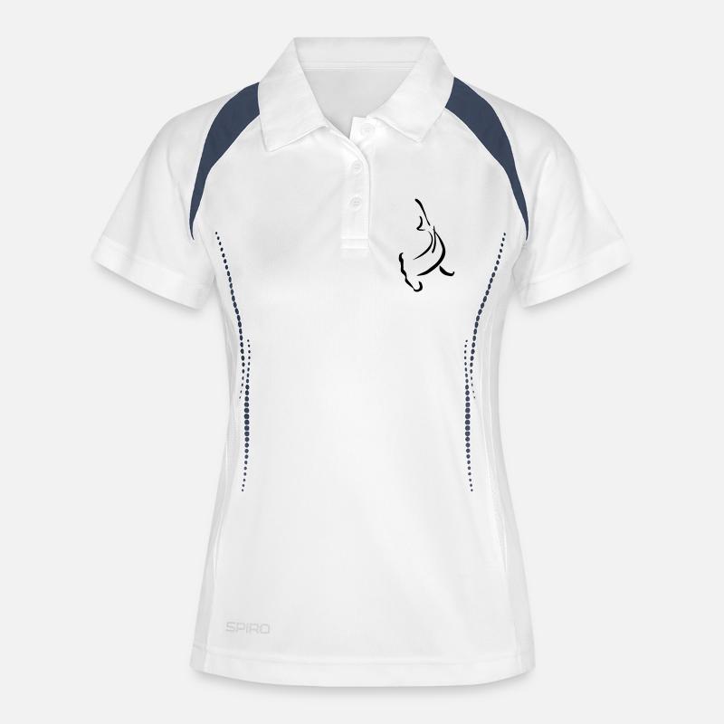 Hammerhead shape - Women's Polo breathable - white/navy