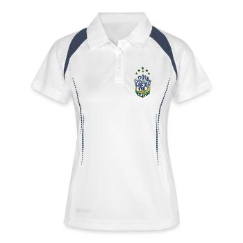 Brasil Hexa Lula Tetra - Frauen Polo atmungsaktiv - Weiß/Navy - Vorne