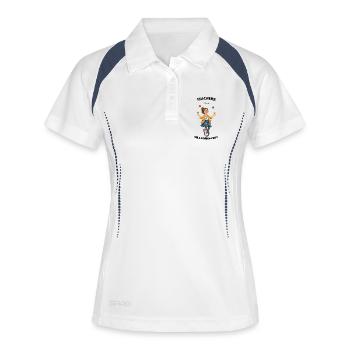 Gift ideas for teachers: Teachers on a normal day - Women's Polo breathable - white/navy - Front