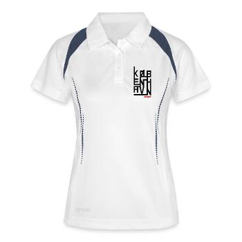 København Danmark Design modern - Women's Polo breathable - white/navy - Front