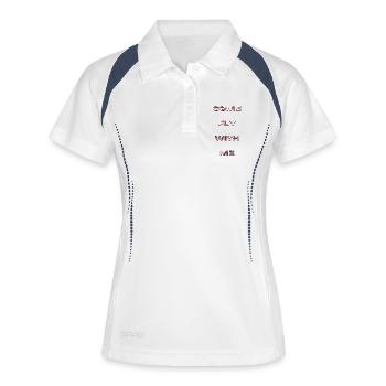 Come Fly With Me - Polo respirant Femme - blanc/marine - Devant