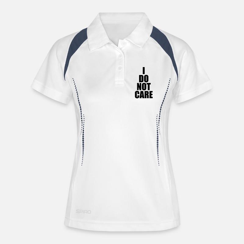 I DO NOT CARE - Women's Polo breathable - white/navy