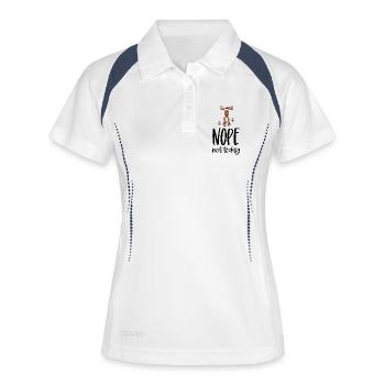 Funny moose for Christmas - Women's Polo breathable - white/navy - Front