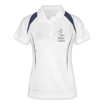 Shisha Couture - Polo respirant Femme - blanc/marine - Devant