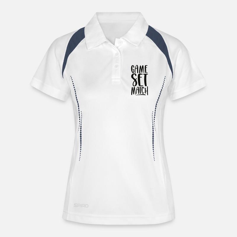 Game Set Match - Women's Polo breathable - white/navy