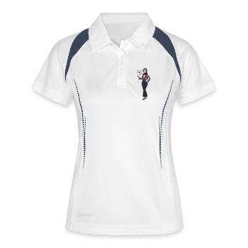 Forget your veil, find your strength - Women's Polo breathable - white/navy - Front