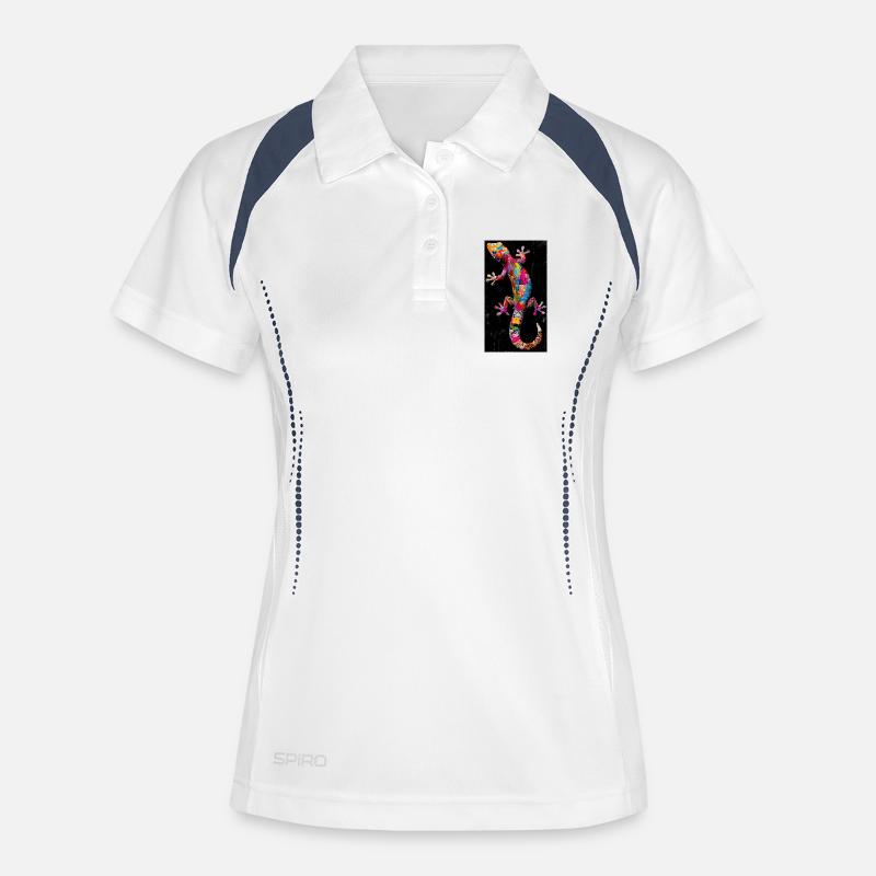 Gecko - Women's Polo breathable - white/navy