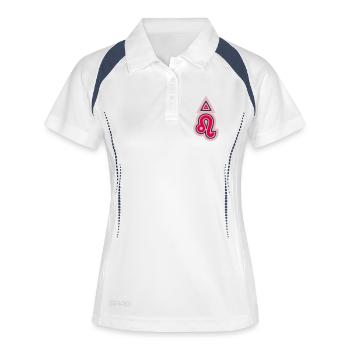 Zodiac Tribal Leo and Fire - Women's Polo breathable - white/navy - Front