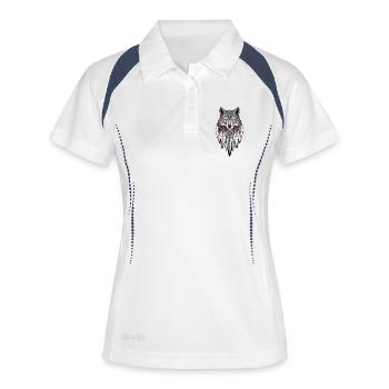 Wolf Dream Catcher - Women's Polo breathable - white/navy - Front