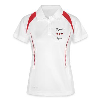BONNE ANNEE. SAINT SYLVESTRE. MEILLEURS VOEUX - Polo respirant Femme - blanc/marine - Devant