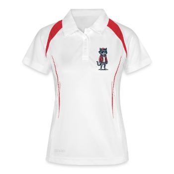 Cool Cat Vibes - Women's Polo breathable - white/navy - Front