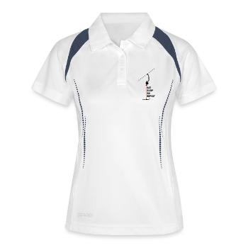 Ankerlift | Mange S’Élever Répète | Ski - Polo respirant Femme - blanc/marine - Devant