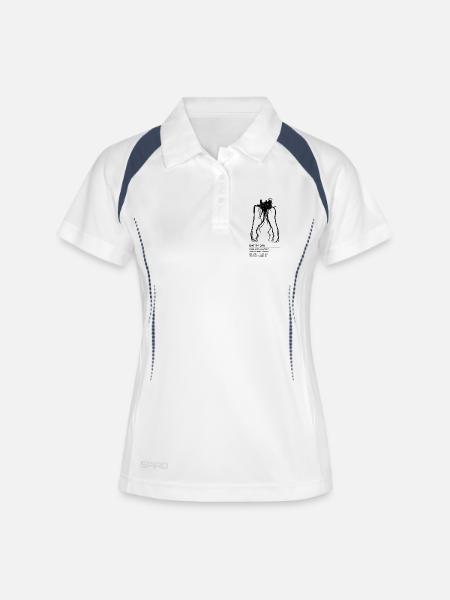 Backrooms Entity 0 black - Women's Polo breathable - white/navy