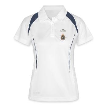 Stay Curious Compass - Women's Polo breathable - white/navy - Front